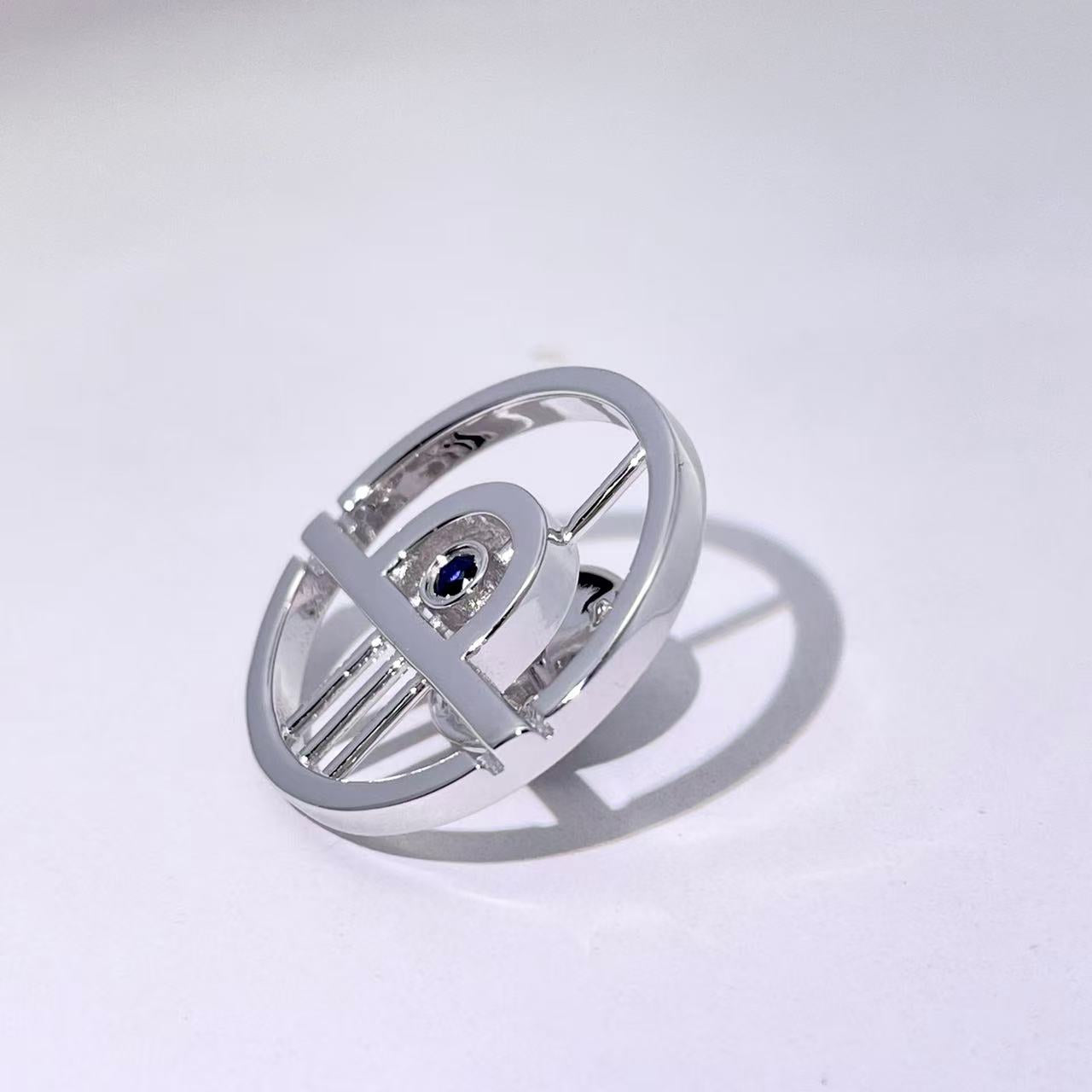 Evil Eye-Inspired Silver Pin With Gemstones
