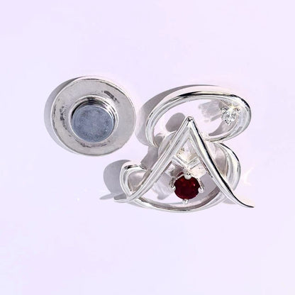 Monogram Initials Brooch for Groom